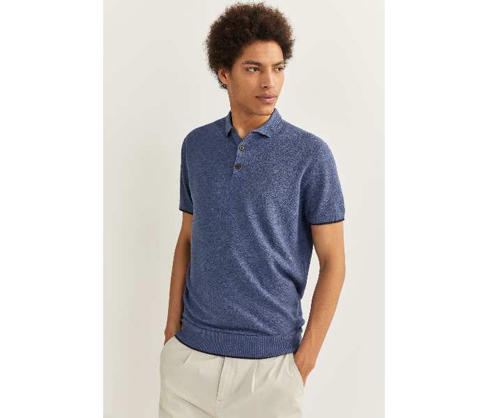 Springfield SS2O Polo T-Shirt Small For Men - Medium Blue - Zoom Image 1