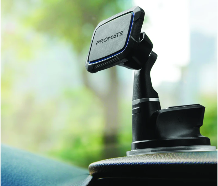 Promate Magnetic Car Mount Anti-Slip for Dashboard and Windshield - Blue - Zoom Image 2