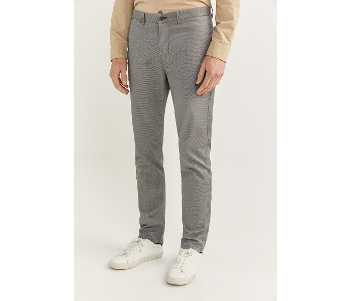 Springfield SS20 Solid Sport Trousers Chinos EU 40 For Men - Pewter - Zoom Image 2