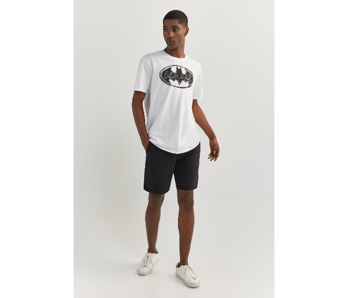 Springfield SS20 Regular fit Batman Print T-Shirt X-Large For Men - White - Zoom Image 3