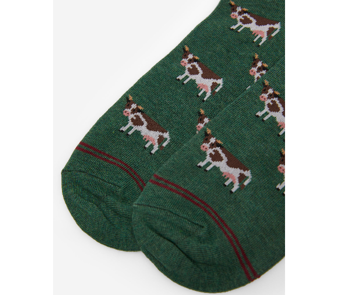 Springfield SS20 Fancy Socks Large For Men - Green - Zoom Image 2