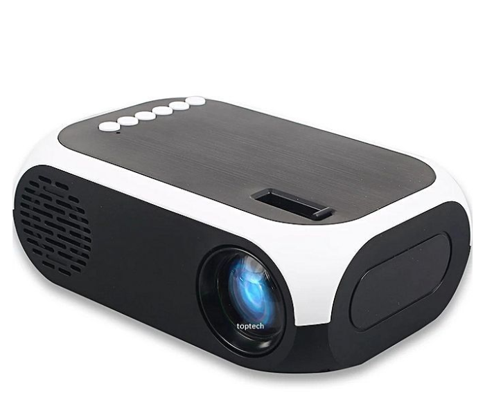 Bison BS-900 Entertainment HD LED Mini Projector Black and White - Zoom Image 3