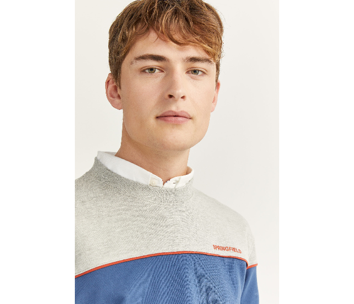 Springfield SS20 Knitwear Sweatshirt Medium - Blue and Grey - Zoom Image 3