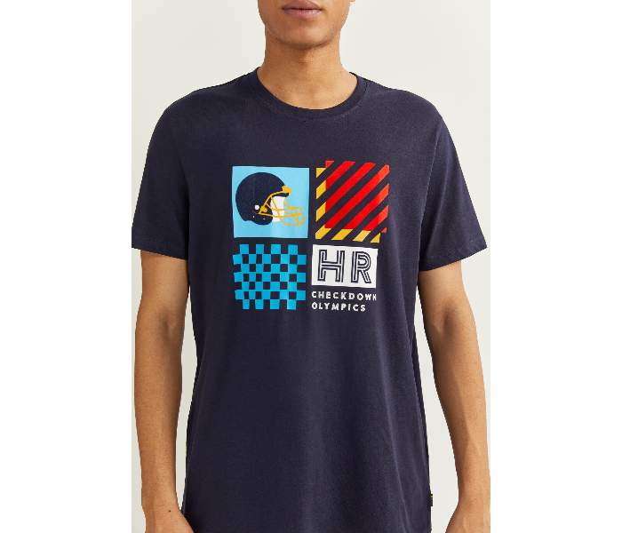 Springfield SS20 SPF Printed Short Sleeve T-shirt Medium - Dark Blue - Zoom Image 2