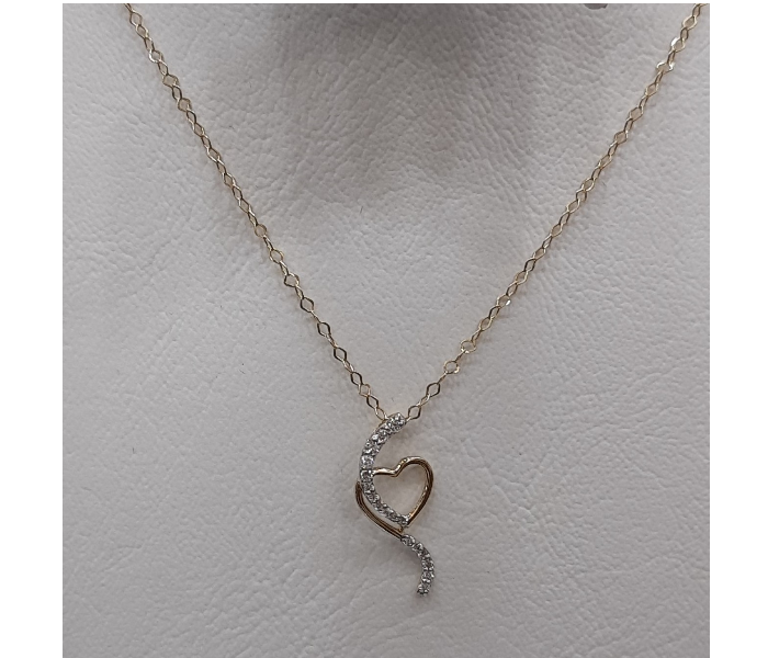 ADC Heart String Diamond Pendant With Chain  - Zoom Image