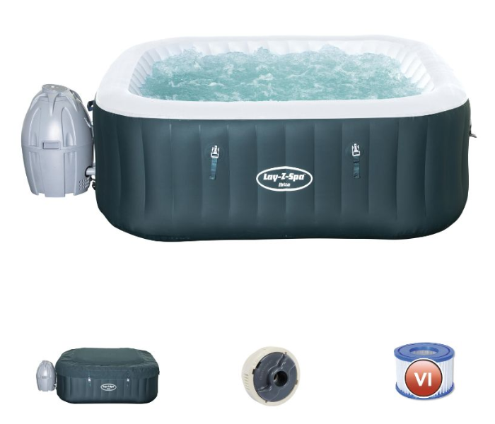 Bestway 1.80m x 1.80m x 66cm Lay-Z-Spa Ibiza Airjet - Dark Green - Zoom Image 3