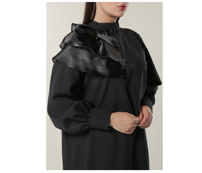 Moistreet Double XL Black Princess Abaya - Zoom Image 4