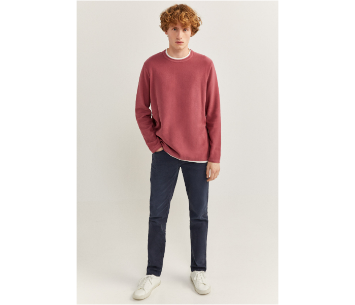 Springfield SS20 Long Sleeve Knitwear Fantasy Cotton X-Large For Men - Pink Beige - Zoom Image 3