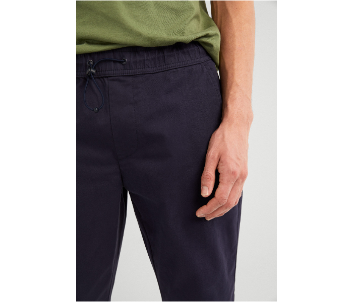 Springfield SS19 Sport Trousers Chinos Small For Men - Navy Blue - Zoom Image 3