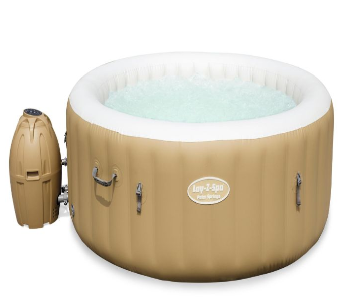 Bestway 1.96m X 71cm Lay-Z-Spa Palm Springs Airjet - Beige - Zoom Image 1