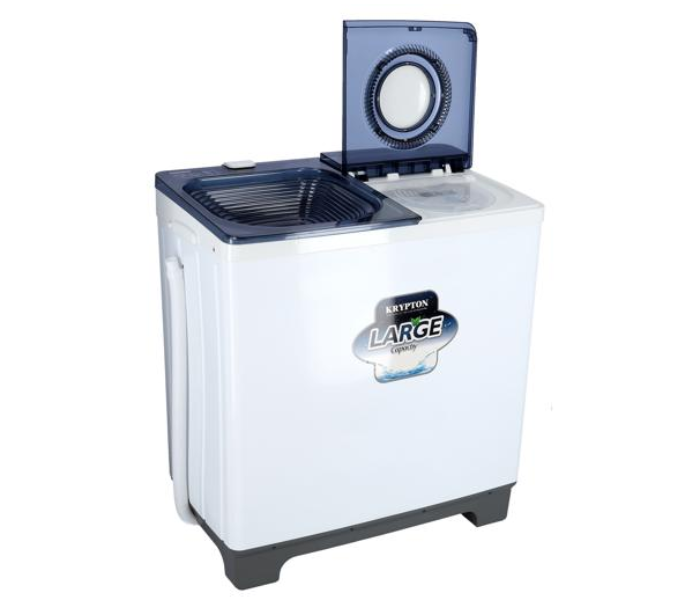 Krypton KNSWM6186 9.8 Kg Semi-Automatic Washing Machine White - Zoom Image 2