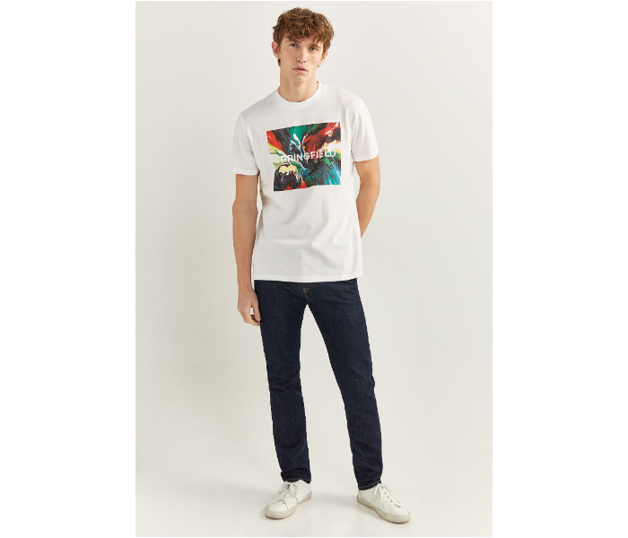 Springfield SS20 SPF Short Sleeve T-shirt  Large - White - Zoom Image 3