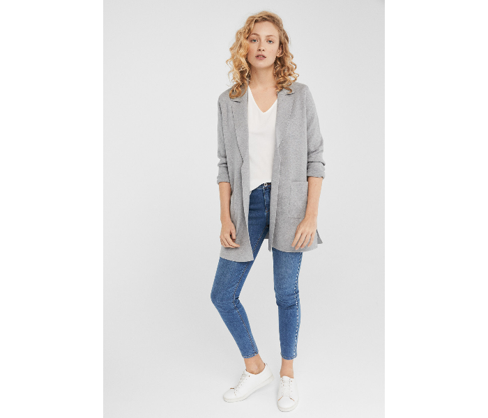 Springfield SS19 Cardigan Tricot Medium For Women - Grey - Zoom Image 1