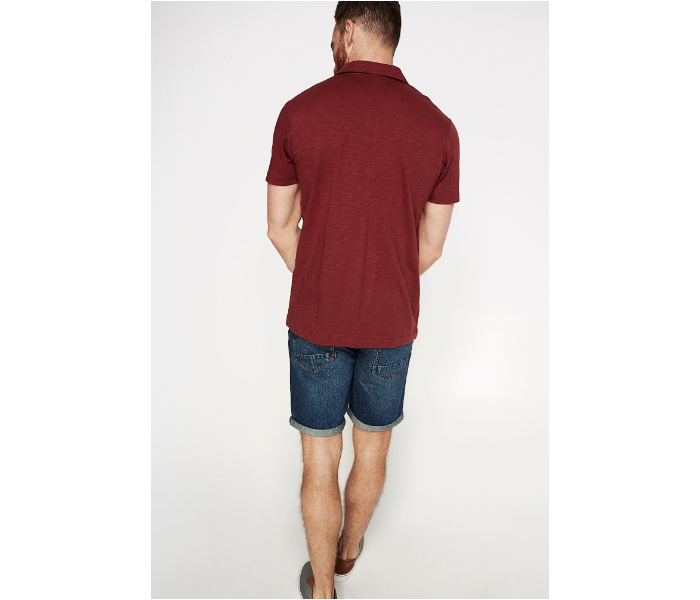 Springfield AW18 Polo Fancy T-Shirt Small For Men - Maroon - Zoom Image 4