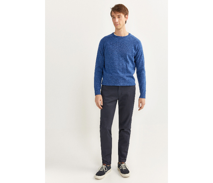 Springfield SS20 Solid Sport Trousers Chinos EU 38 For Men - Indigo - Zoom Image 1