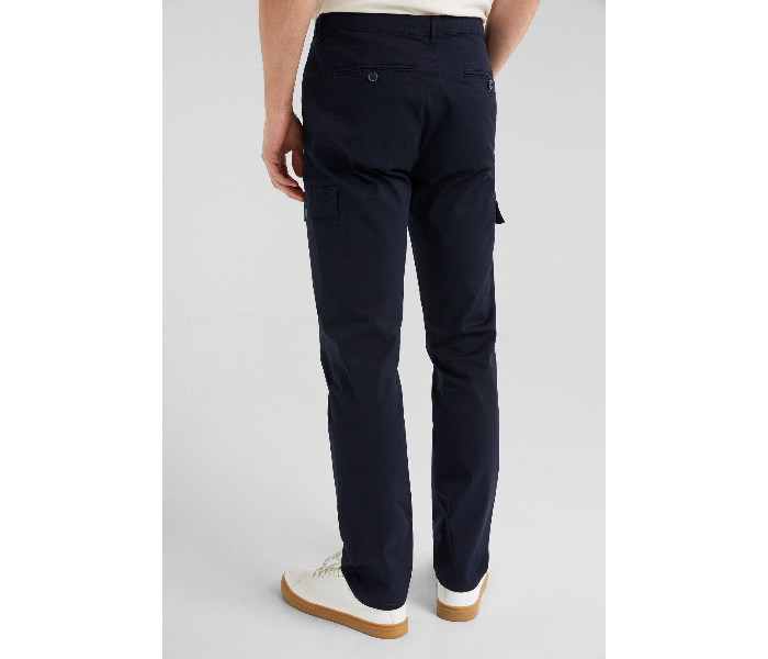 Springfield SS19 Solid Sport Trouser Chinos EU 48 For Men - Dark Blue - Zoom Image 2