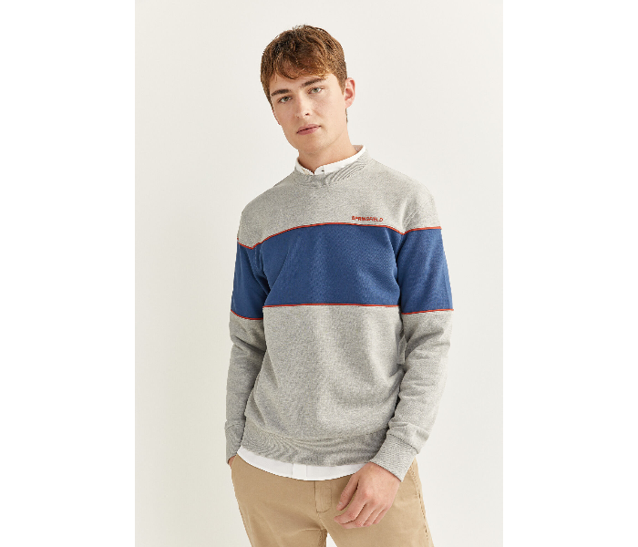 Springfield SS20 Knitwear Sweatshirt XXL - Blue and Grey - Zoom Image 2