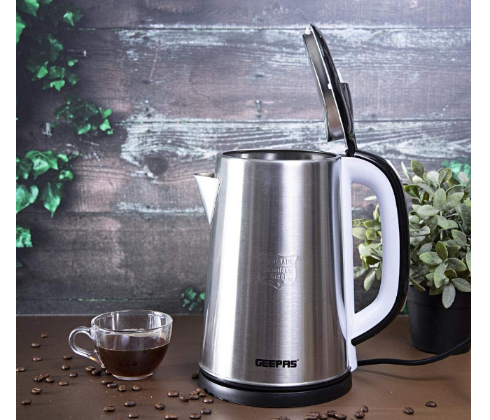 Geepas GK38028 2.5L Electric Kettle -Silver - Zoom Image 3