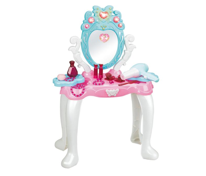 Basmah 18-1518681 Relisa Dresser with Stand With Light and Music - Blue and Pink - Zoom Image 1