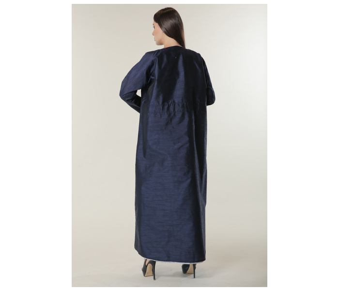 Moistreet Extra Small Navy Abaya Set with White Under Abaya - Zoom Image 4