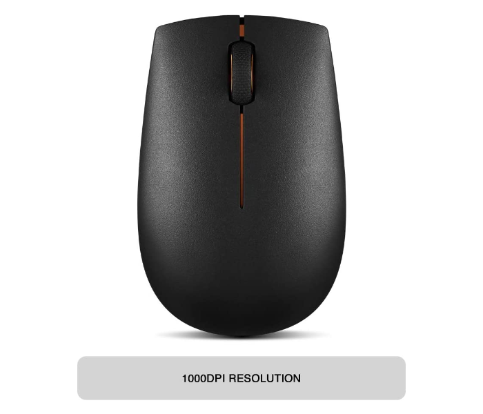 Lenovo 300 Wireless Compact Mouse GX30K85315 - Black - Zoom Image 5