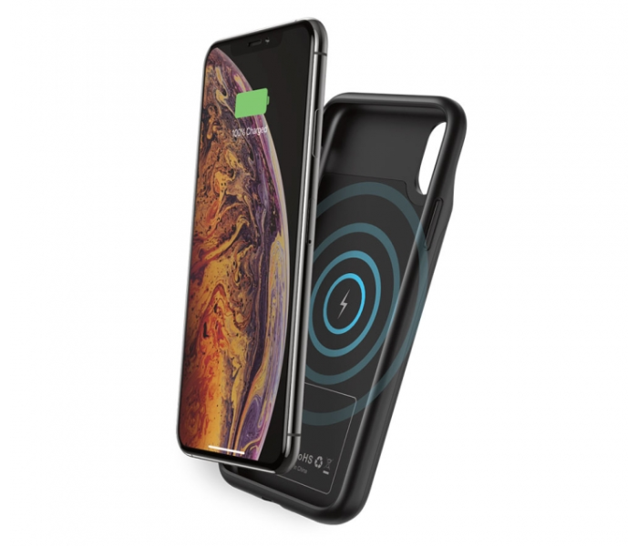 Porodo 4500mAh Wireless Battery Case for iPhone XS Max   - Black - Zoom Image