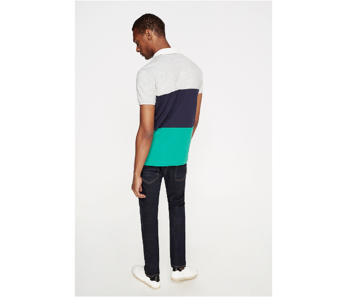 Springfield AW18 Polo Fancy T-Shirt Small For Men - Dark Blue and Green - Zoom Image 4