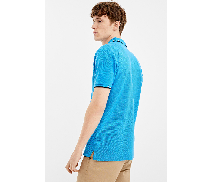 Springfield AW19 Basic Solid Slim Fit Polo T-Shirt X-Large For Men - Teal - Zoom Image 2