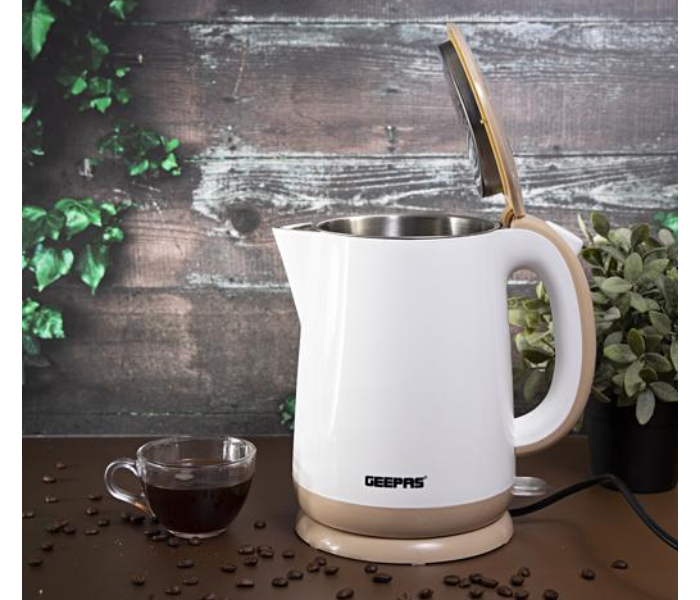 Geepas GK6142 1.7 Litre Double Layer Kettle - White - Zoom Image 2