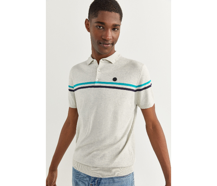 Springfield SS20 Polo T-Shirt Large For Men - Light Cream - Zoom Image 1