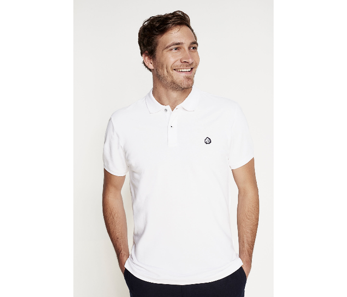 Springfield SS18 Basic Slim Fit Polo T-Shirt X-Small For Men - White - Zoom Image 1