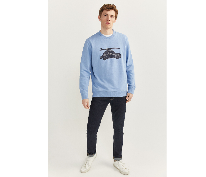 Springfield SS20 Knitwear Sweatshirt XL - Light Blue - Zoom Image 3