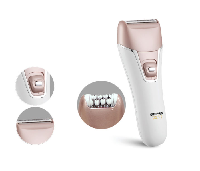 Geepas GLE86034 Satin Touch Epilator With Waterproof Protection - Beige - Zoom Image 1