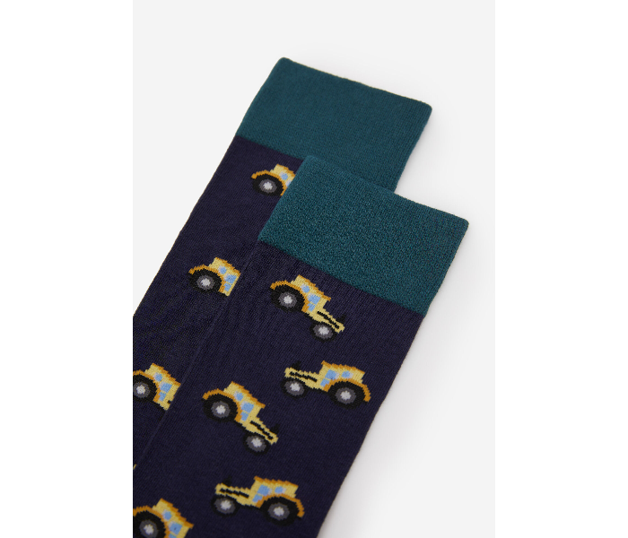 Springfield SS20 Fancy Socks X-Small For Men - Navy Blue - Zoom Image 2