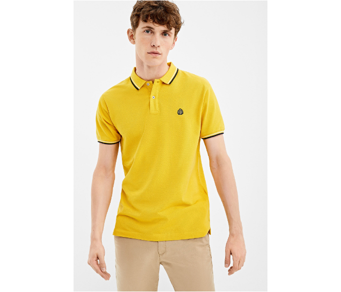 Springfield AW19 Basic Slim Fit Polo T-Shirt Medium For Men - Yellow - Zoom Image 1