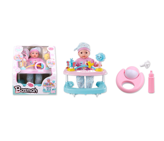 Basmah 14inch Boy Doll Set With Baby Walker and Sound - Zoom Image 2