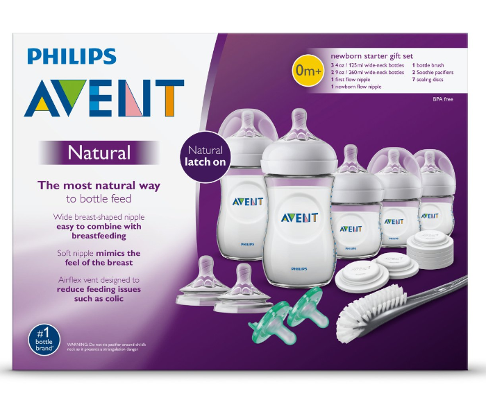 Philips Avent SCD206/03 Natural Baby Bottle New-born Starter – Transparent   - Zoom Image 10