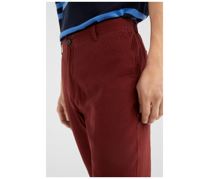 Springfield SS19 Solid Sport Trouser Chinos EU 44 For Men - Wine - Zoom Image 4