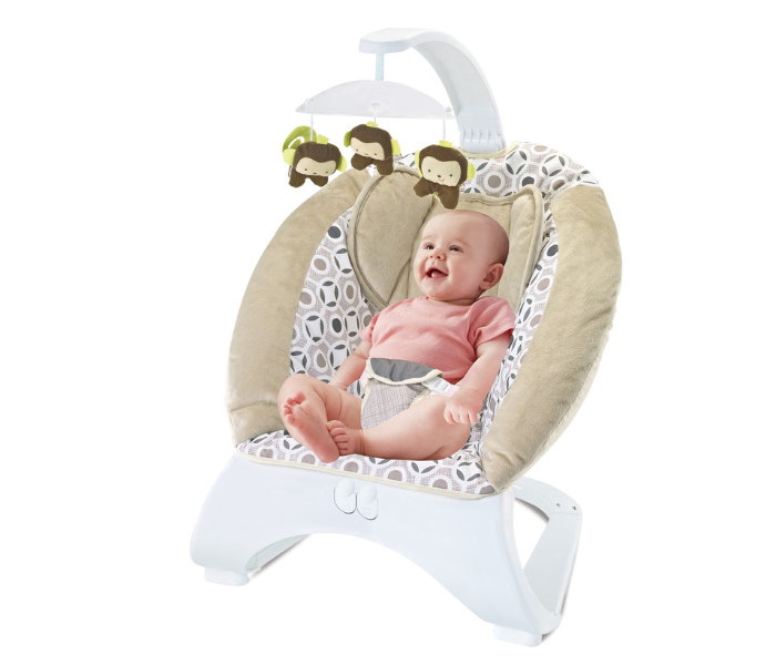 Babylove 33-1592378 Baby Love Bouncer With Musician - Brown - Zoom Image 1