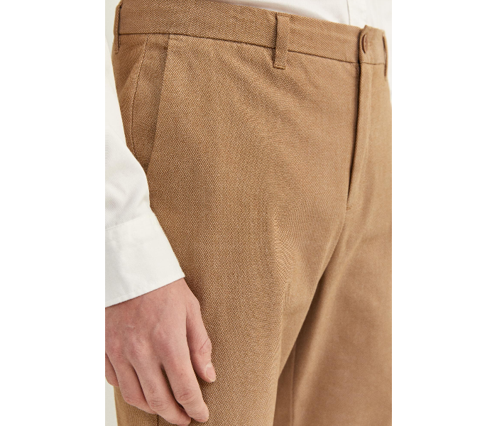 Springfield SS20 Solid Sport Trousers Chinos EU 44 For Men - Camel - Zoom Image 3