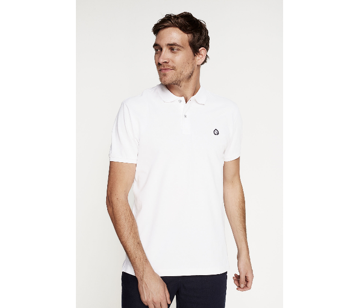 Springfield SS18 Basic Slim Fit Polo T-Shirt X-Small For Men - White - Zoom Image 2