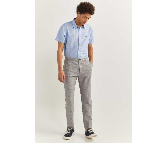 Springfield SS20 Solid Sport Trousers Chinos EU 40 For Men - Grey - Zoom Image 1