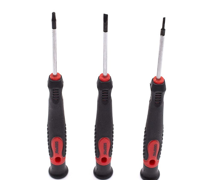 Geepas GT7656 12 Pcs Precision Screwdriver Set Black and Red - Zoom Image 2