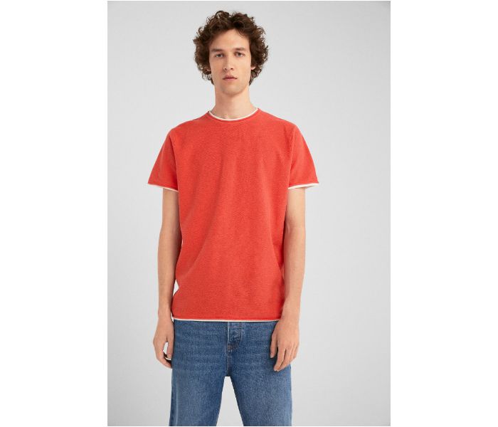 Springfield SS19 Polo T-Shirt Large For Men – Dark Orange - Zoom Image 1