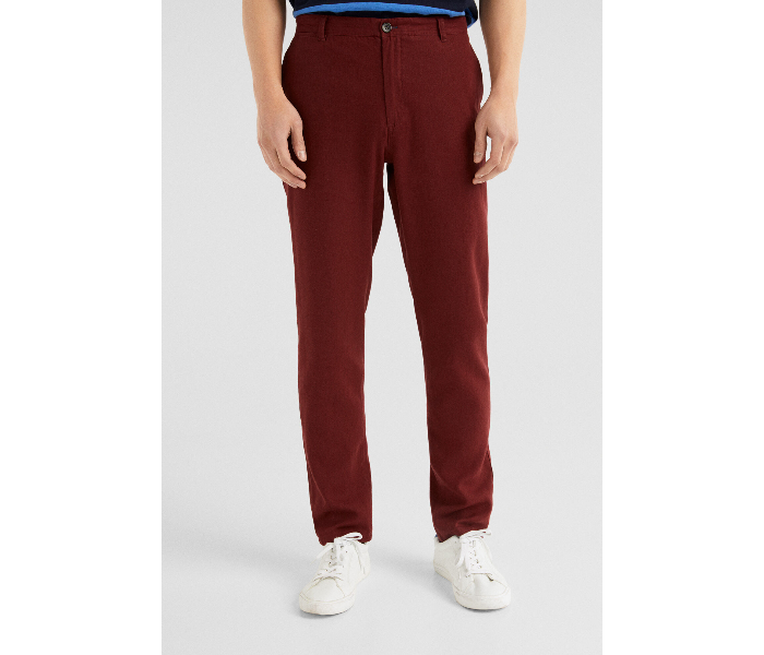 Springfield SS19 Solid Sport Trouser Chinos EU 50 For Men - Wine - Zoom Image 1