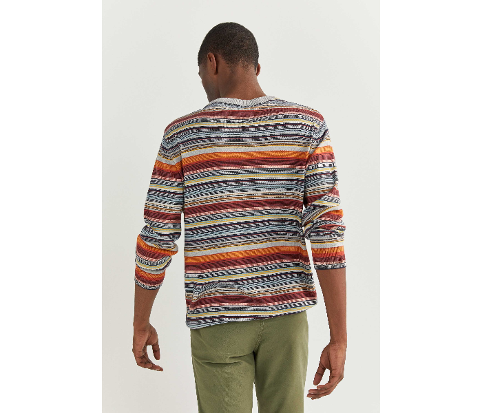 Springfield SS20 Long Sleeve Knitwear Fantasy Cotton Medium For Men - Stripes - Zoom Image 3