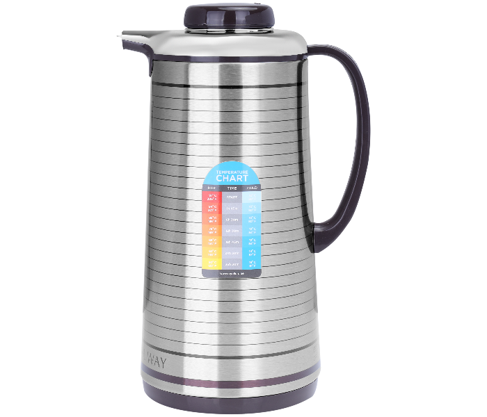 Royalford RF5290 1.6 Litre Vacuum Flask - Silver - Zoom Image 1