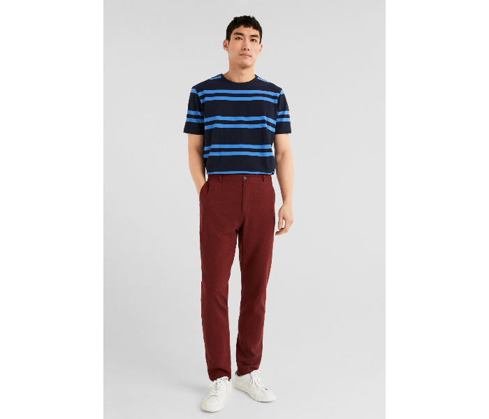 Springfield SS19 Solid Sport Trouser Chinos EU 44 For Men - Wine - Zoom Image 3