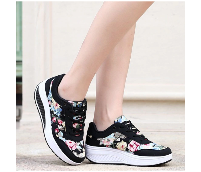 New Women Fashion Sneakers Femme Comfortable Shoes EU-35 -Black - Zoom Image 5