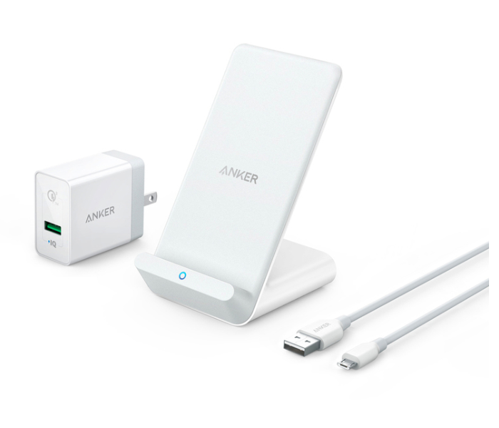 Anker B2522K25 PowerWave 7.5 Stand with QC 3.0 Charger - White - Zoom Image 1